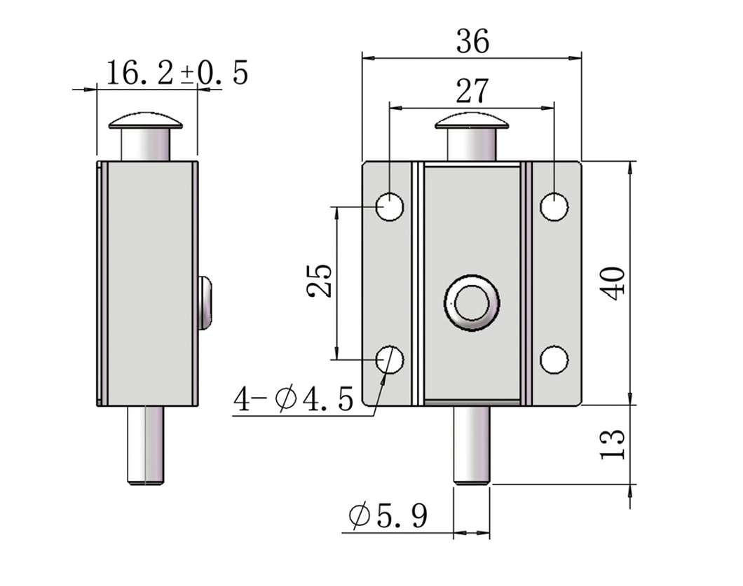 Functional Furniture Hardware Metal Dining Table Top Hasp Latch