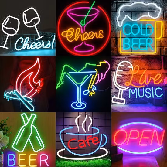 Enseigne au néon LED décorative, Cool, faite à la main, mots de maison personnalisés, lumières de mariage, bonnes vibrations uniquement, pour chambre à coucher, vente en gros, usine chinoise